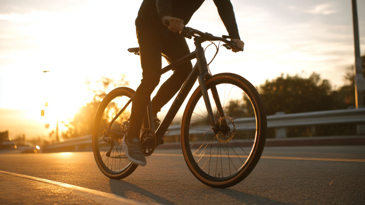 TREK（トレック）FXシリーズの高級感と安心感を伝えるクロスバイクのディテール画像