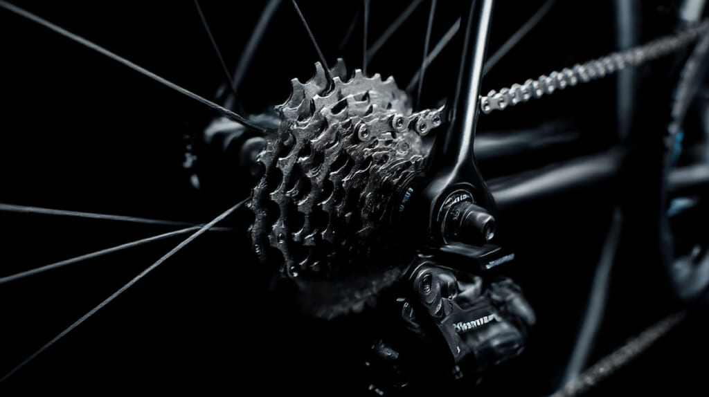 クロスバイクのチェーンとスプロケット周りの駆動系アップ