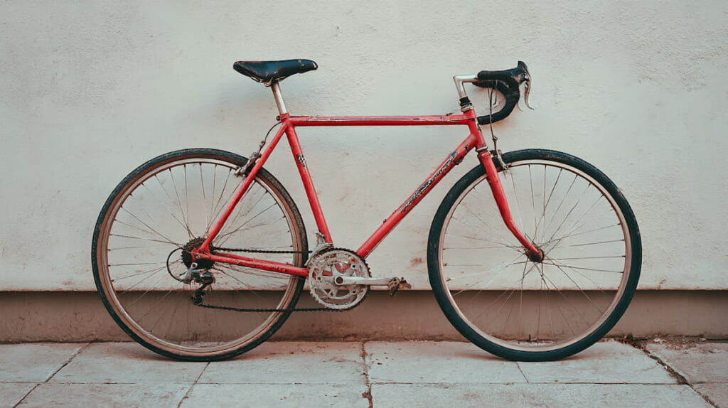 使用感のある中古クロスバイクの全体像