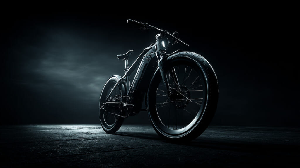 風の強い日でも安定して走るTB1風クロスバイクの通学イメージ