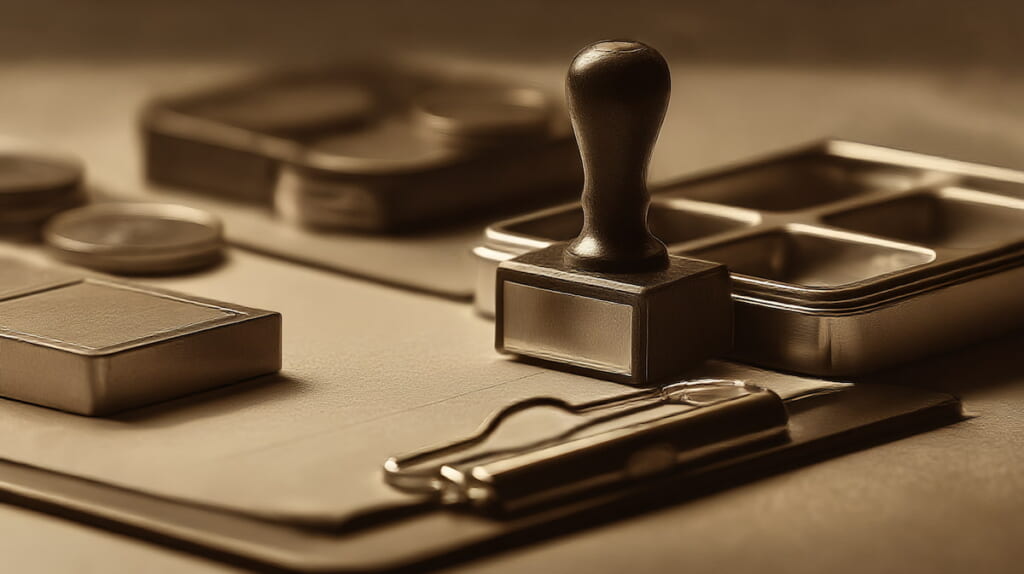 自転車保管所で事務的に返還手続きを行う様子