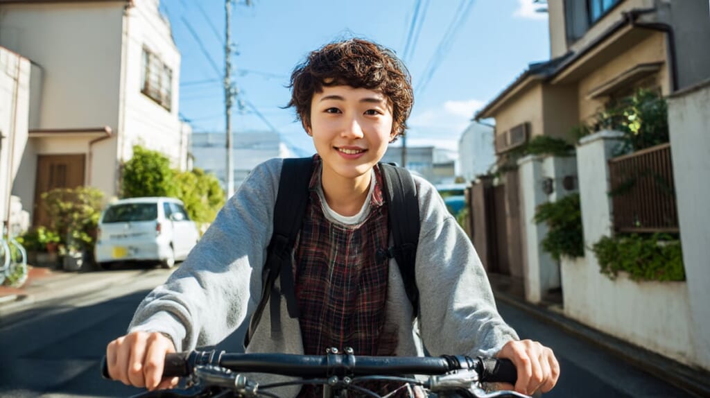 NESTOのクロスバイクが日常に溶け込む日本人ライダーの生活シーン