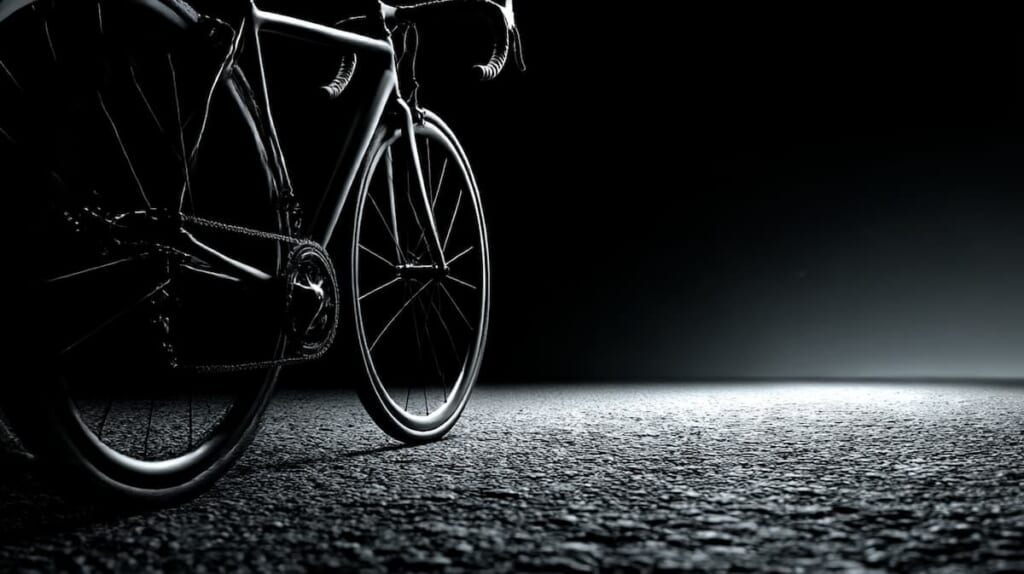 　- クロスバイクとロードバイクが街中で走る様子と、実用速度域のイメージ