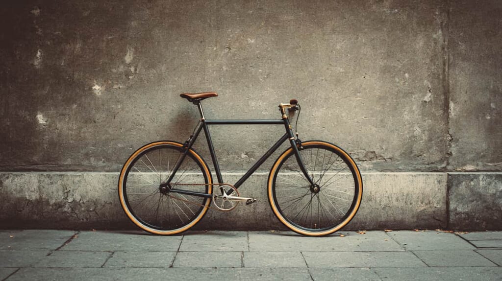 マセラティのクロスバイクを都市の街並みに配置したスタイリッシュなイメージ