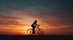 　- ランナーがクロストレーニングとしてクロスバイクに乗るイメージ