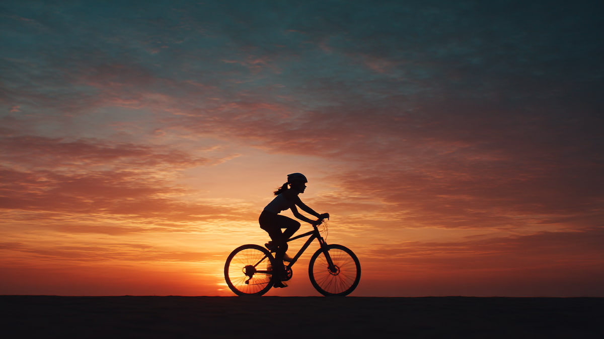 　- ランナーがクロストレーニングとしてクロスバイクに乗るイメージ