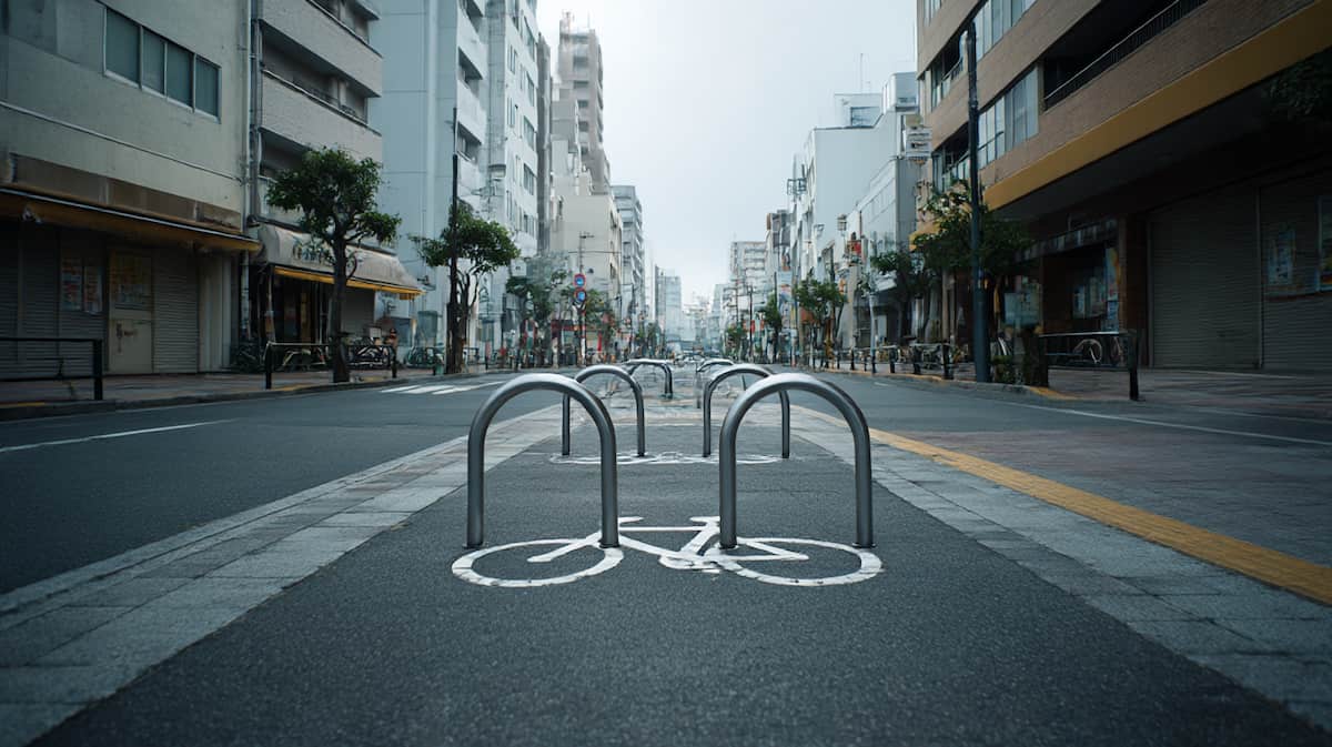 止めていた自転車がなくなっていることをイメージしている画像