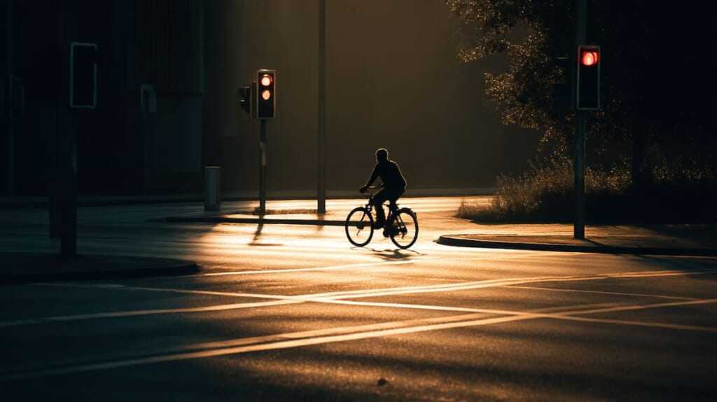 交差点での自転車利用者のイメージ