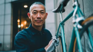 整備士がマセラティのクロスバイクを点検し、防錆メンテナンスの重要性を伝えている様子