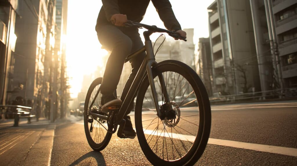 日本人の体型に合ったクロスバイクの正しいポジション例