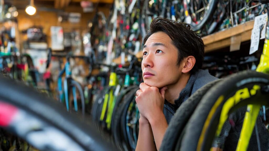 ルック車と本格クロスバイクの違いを比較するイメージ