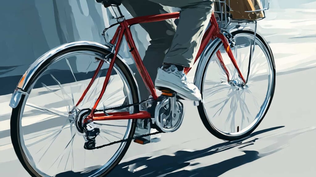 クロスバイクの鍵はどこにつける