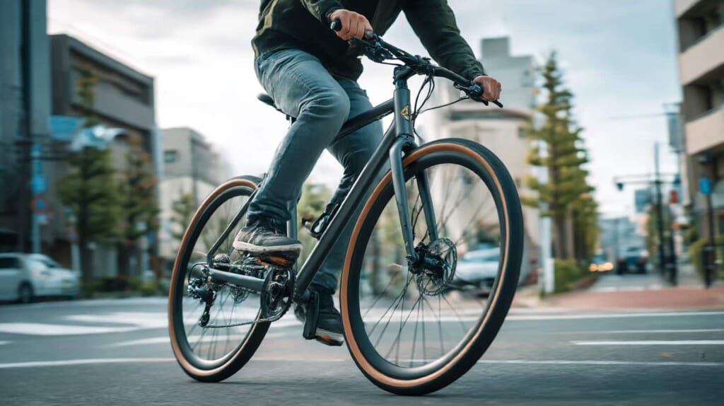 クロスバイクの鍵はどこにつける