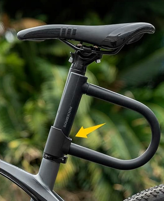 クロスバイクの鍵はどこにつける