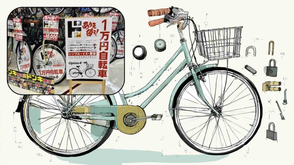 ドンキホーテ 自転車 1万円